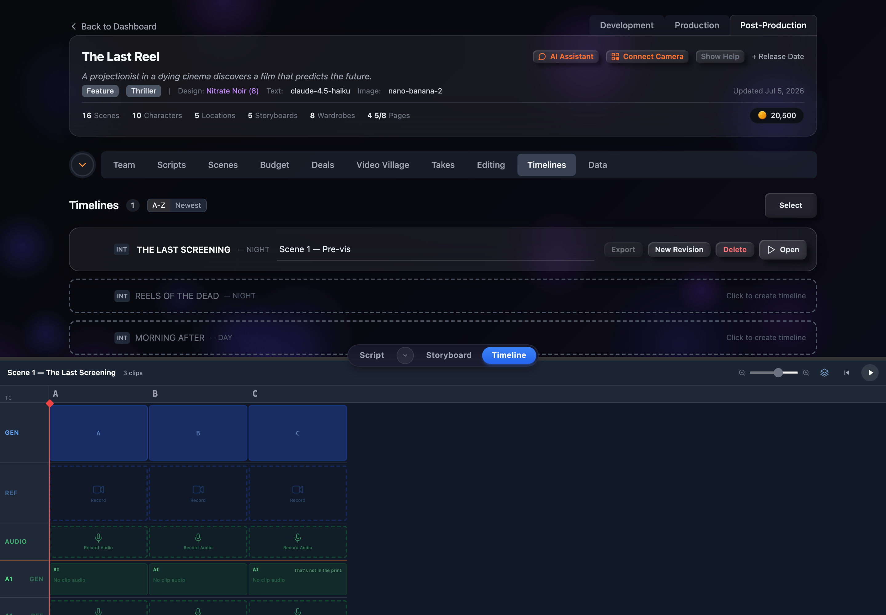 Editing & Timelines — screenshot 3 of 4