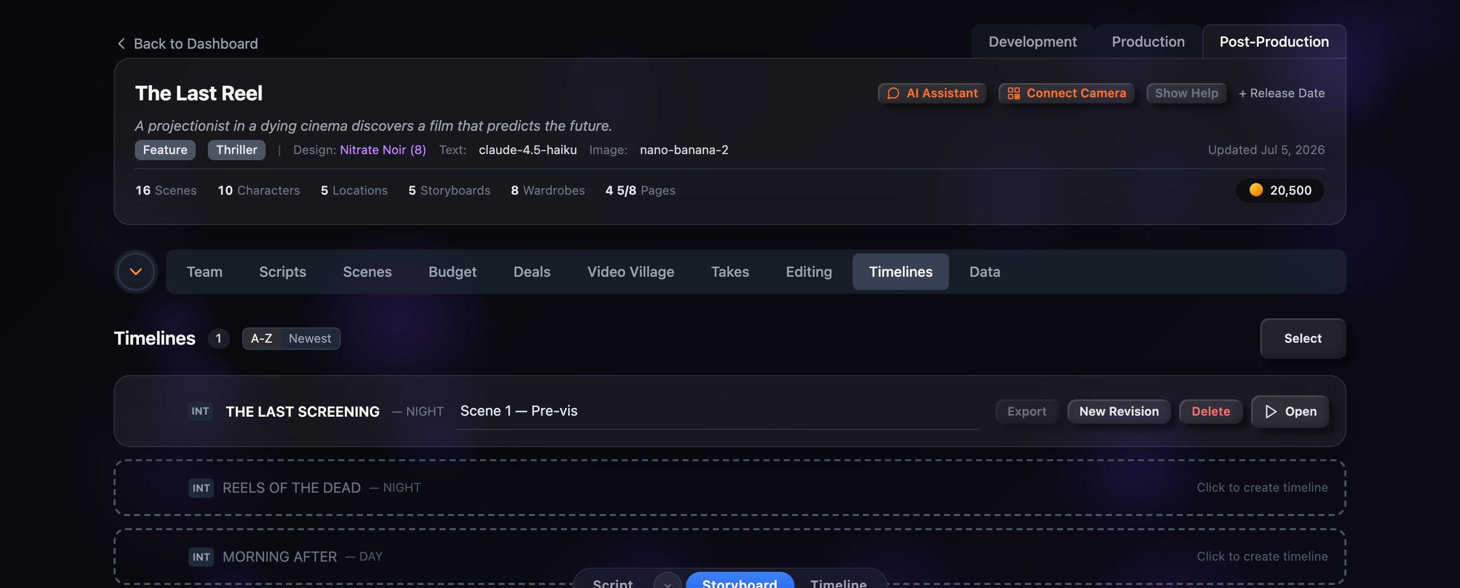 Editing & Timelines — screenshot 2 of 4